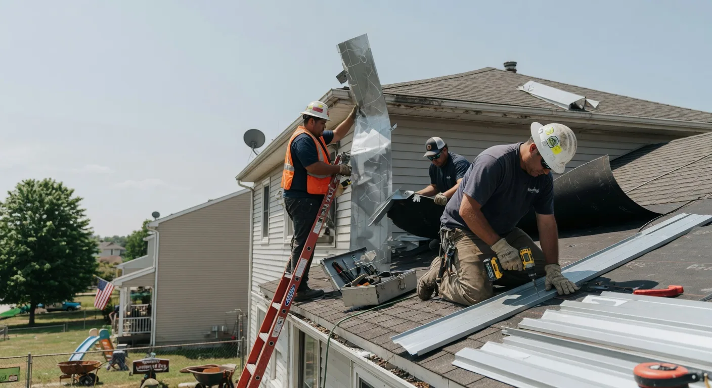 Storm Damage Metal Roof Repair in Frenchburg, KY